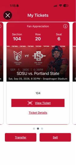 SDSU vs Portland football tickets