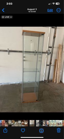Glass door cabinet