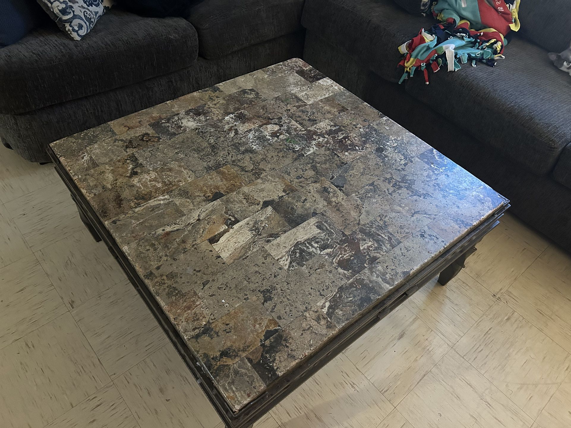 Marble Table and End Table 