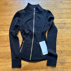 Black lululemon set with flared pants and black jacket