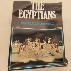 Atlantic 1602 The Egyptians Army 22pc 1/32 Scale Vintage Toy Soldiers Incomplete