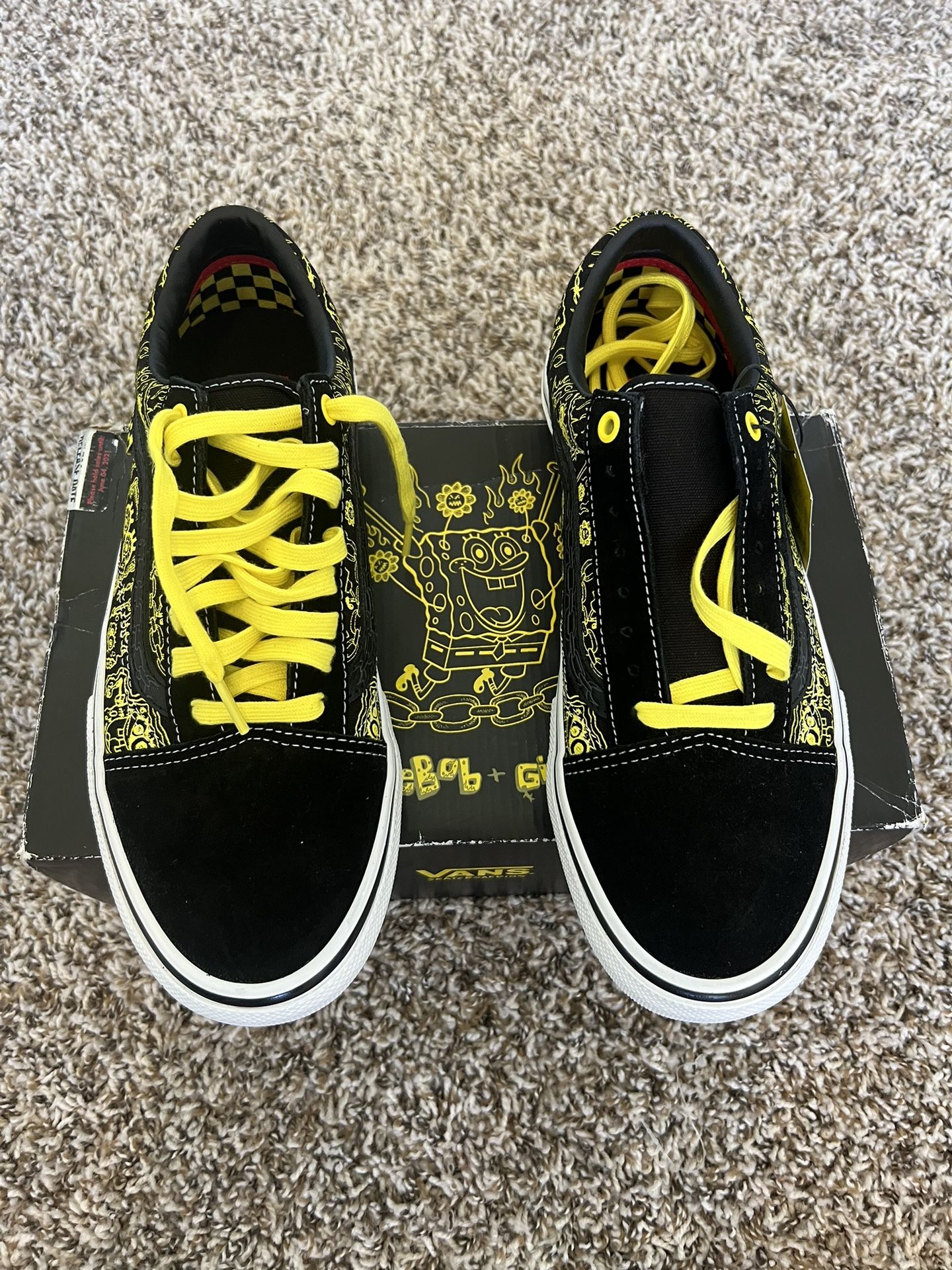 Size VANS Mike Gigliotti x SpongeBob SquarePants x Skate Old Skool  Black Y