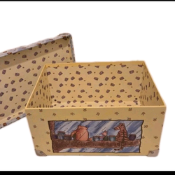 vintage Winnie the Pooh and Friends decorative storage box