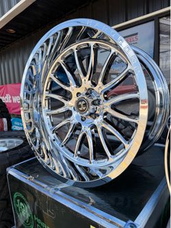 24x12 chrome hardcore wheels tire 6 lug