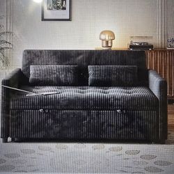 Sofa Bed , Loveseat 3 In 1 Sleeper