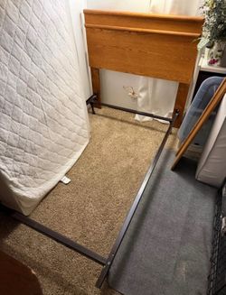Twin headboard with frame