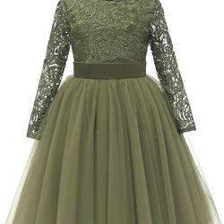 Olive Green Dress 