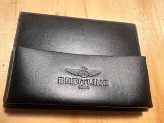 Breitling Leather Digital Warranty Card & Manual Holder Case Slip Pouch Wallet