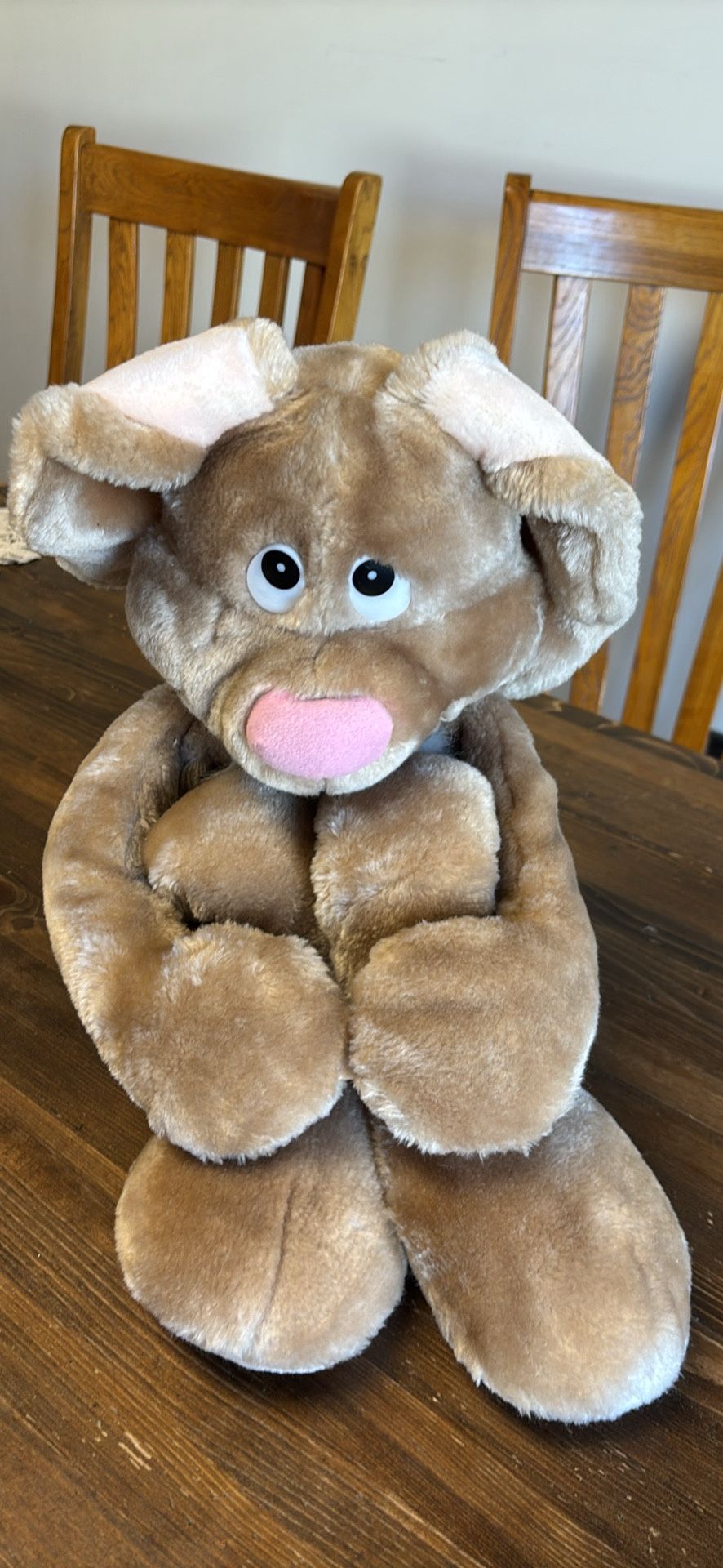 Wallace Berrie & Co vintage 1982 floppy ear bunny Easter rabbit plush 38”