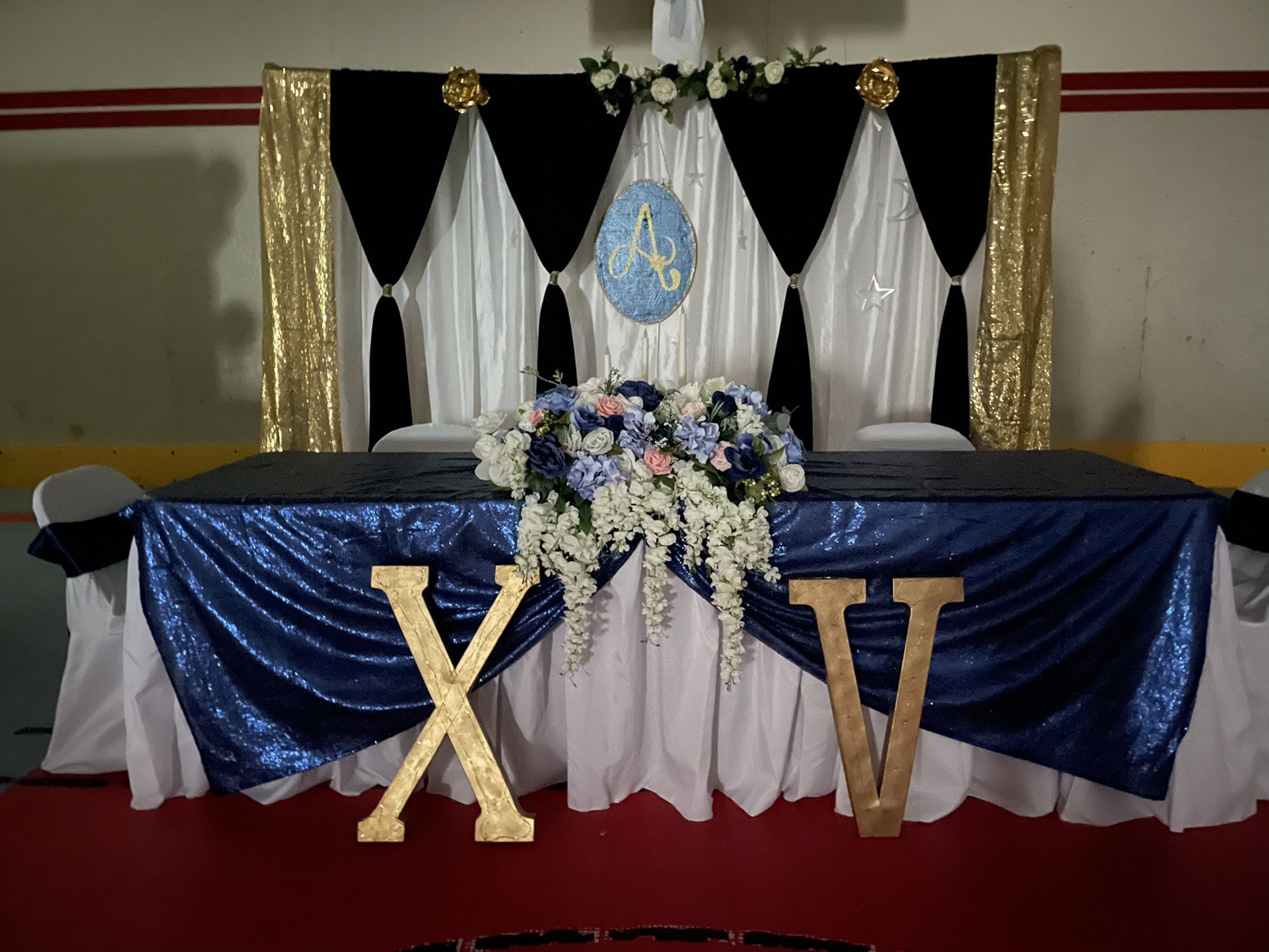 Marquee Shape Quinceañera’s Number XV 