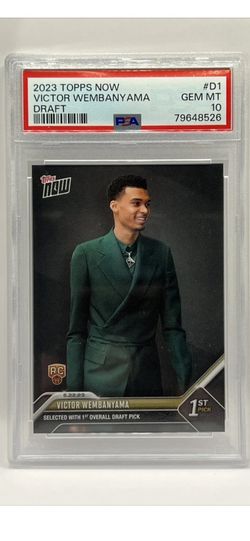 2023 Topps Now #D1 Victor Wembanyama Rookie card RC PSA 10 Gem Mint