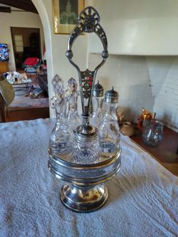 Antique Condiment/Cruet Set