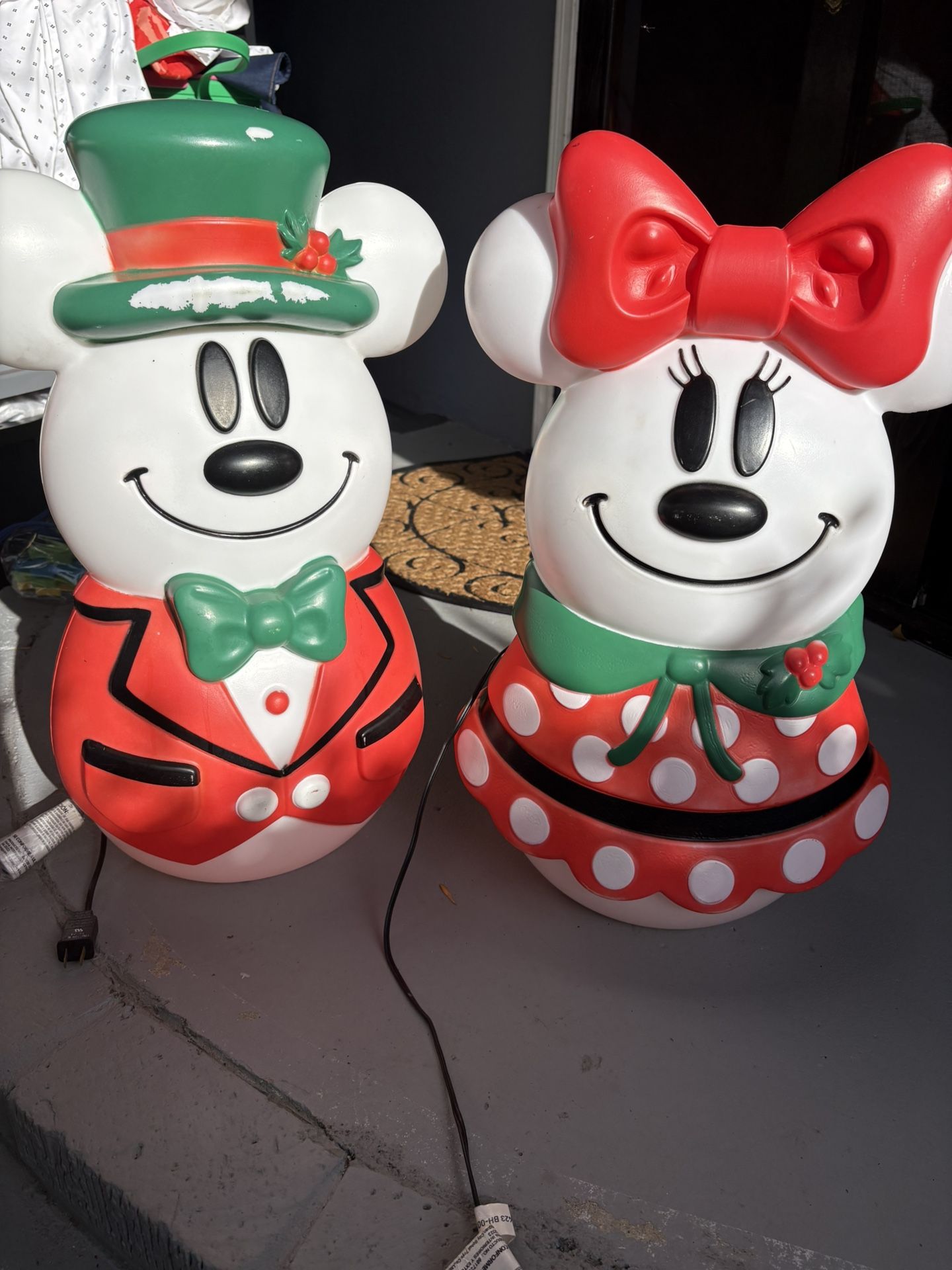 Mickey and Minnie Blow Molds