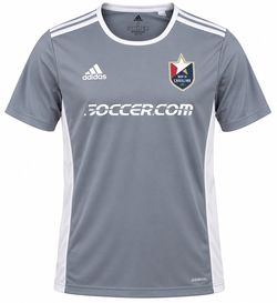 Adidas North Carolina FC Soccer Jersey Men’s Small Gray White AEROREADY NCFC