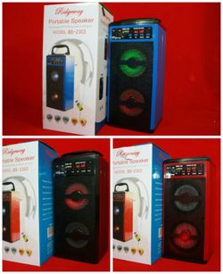 Rechargeable Bluetooth wireless sd card,usbflash drive fm radio speaker (bosina)
