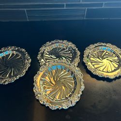 Silver plate coasters