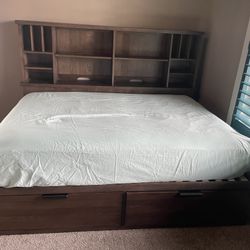 Bookcase Twin Slat Bed
