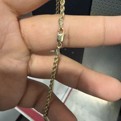 14k Yellow Gold  Rope Chain Solid (16 Grams)