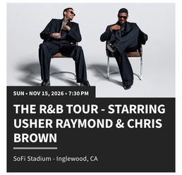 4 Tickets Chris Brown Usher Tickets 11/15