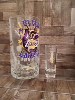 LAKERS BEER MUG AND SHOT GLASS