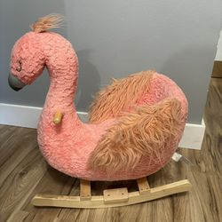 Pink Flamingo Rocking Chair 