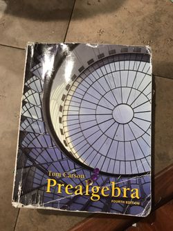 Pre algebra college book