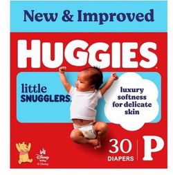 Huggies Little Snugglers Diapers, Size Preemie (30 Count)