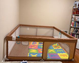 Large Baby Playpen with Foam Mat