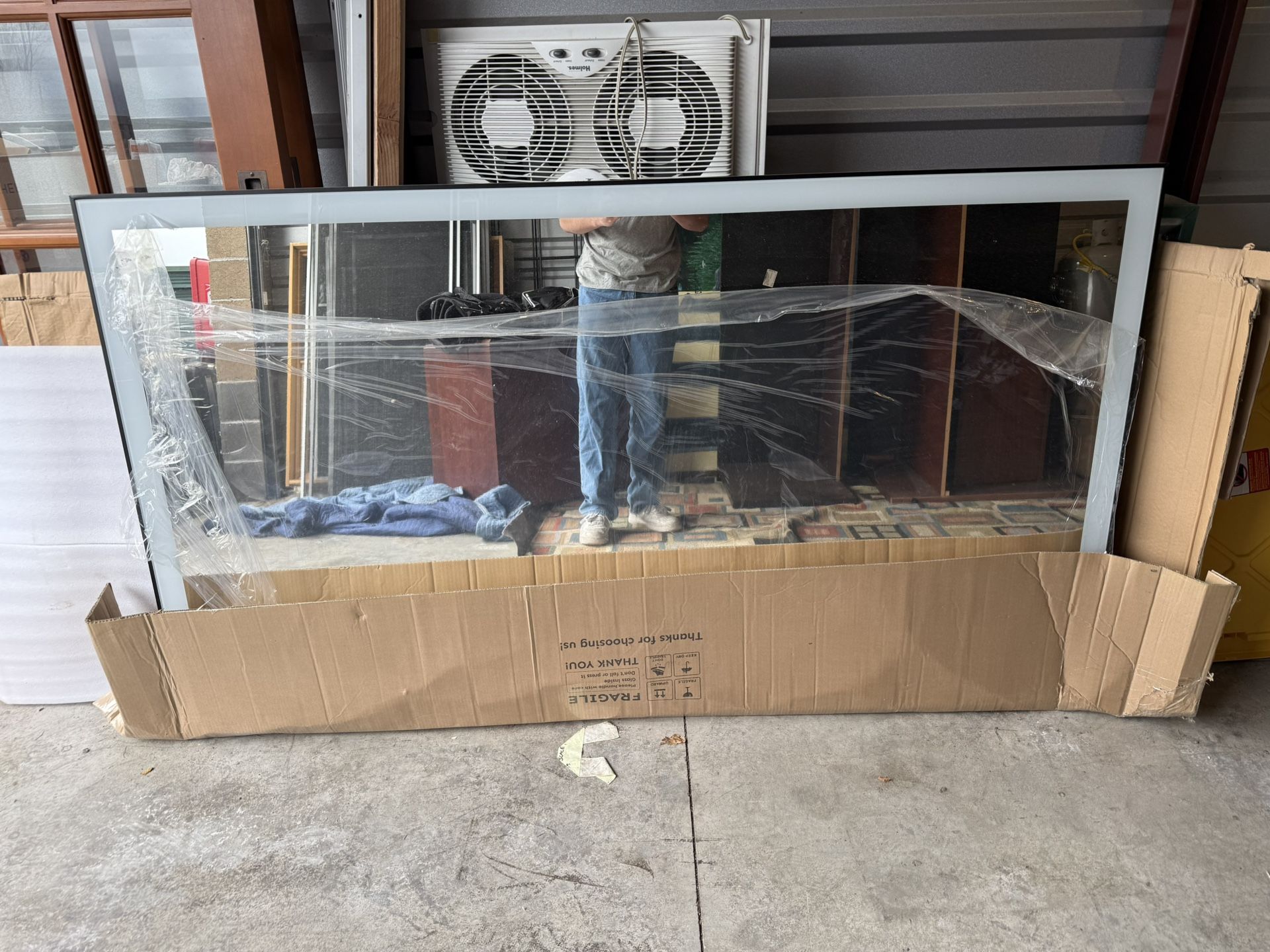 Loaao, L001AC21380RGB, black Frame, 84"X32"