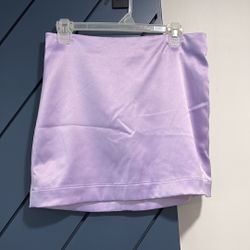 Lilac Satin Skirt 