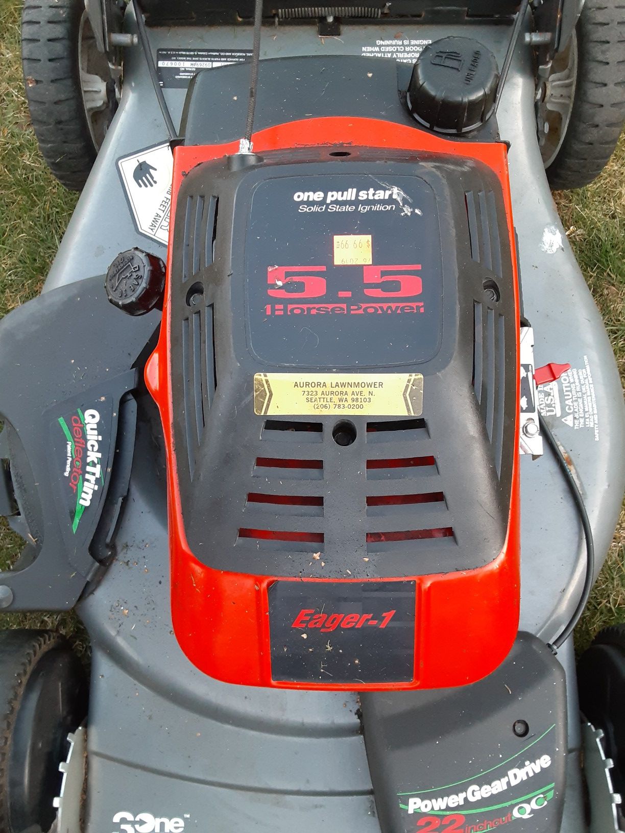 Craftsman Mulcher\Self Propelled Lawn Mower Firm on my price for Sale