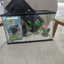 Small Fish Tank and Accessories 