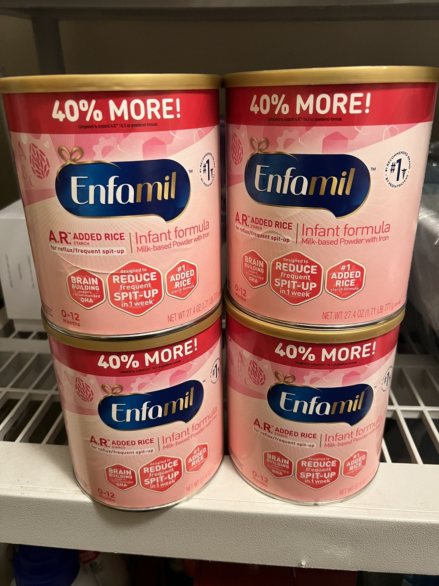 Enfamil A.R 27.4oz Cans