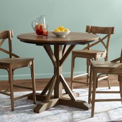 Distressed Wood Counter Stool (Price Per)