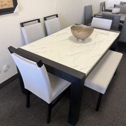 Dining Table 4 Chairs And A Bench 