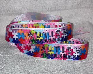 Autism Awareness Grosgrain Ribbon