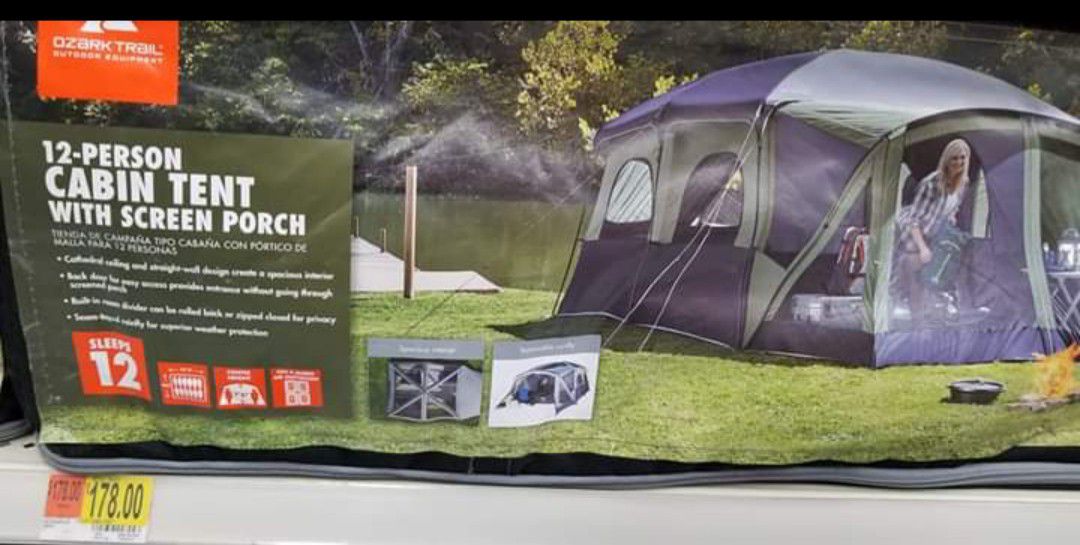 12 person screen porch tent with divider. Brand new