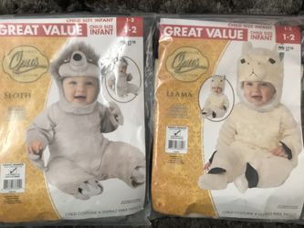 Brand New Sloth and Llama Kid Costume