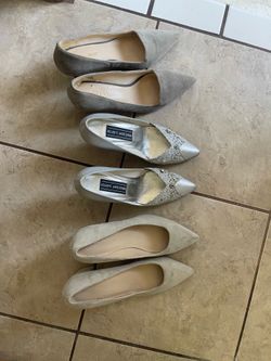 Size 7.5  / 3 pairs of party shoes.
