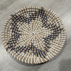 Southwestern Style Hanging  Pine Needle Basket 