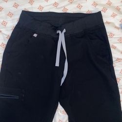 SCRUBS: BLACK XS FIG JOGGERS