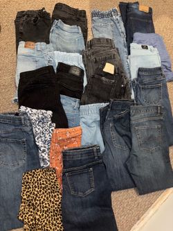 50 count kids size 10-18 jeans Disney shirts