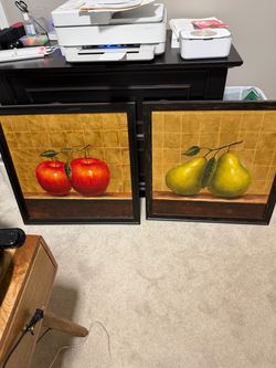 Fruit Still Life Framed Wall Art Set of 2