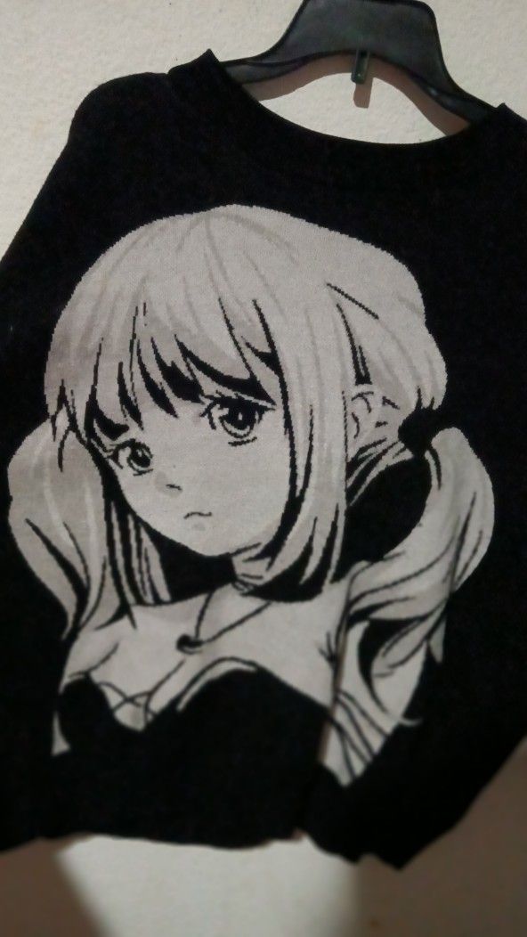 Vintage Y2k Anime Death Note Sweater Knitted