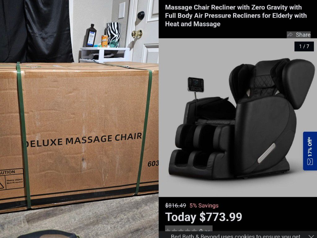 Deluxe Massage Chair With Bluetooth Speaker