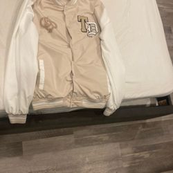 SEVEN SOULS BEIGE BOMBER JACKET