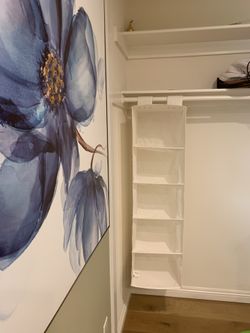 Hanging Shelves Hanging Closet Organizer storage 90% New T：48.9 ，W：13