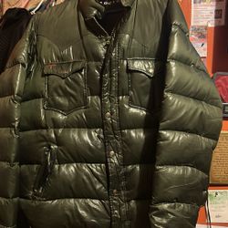 Kilogram Olive Green Bubble Jacket – Extra Large – $135