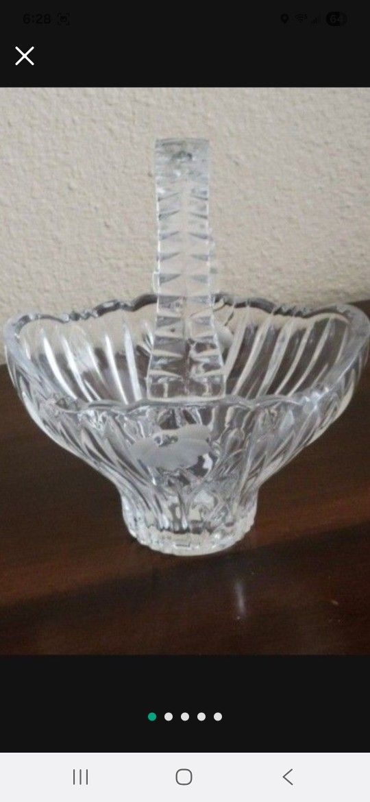 Princess House Crystal Basket