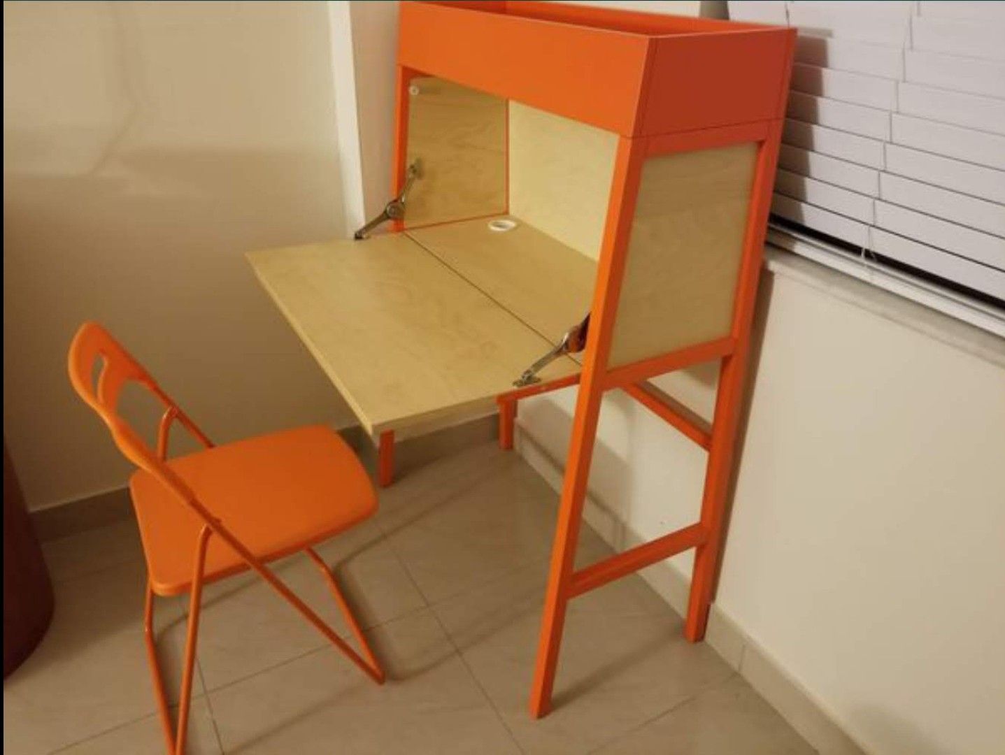 IKEA MATCHING SECRETARY DESK AND CHAIR SET